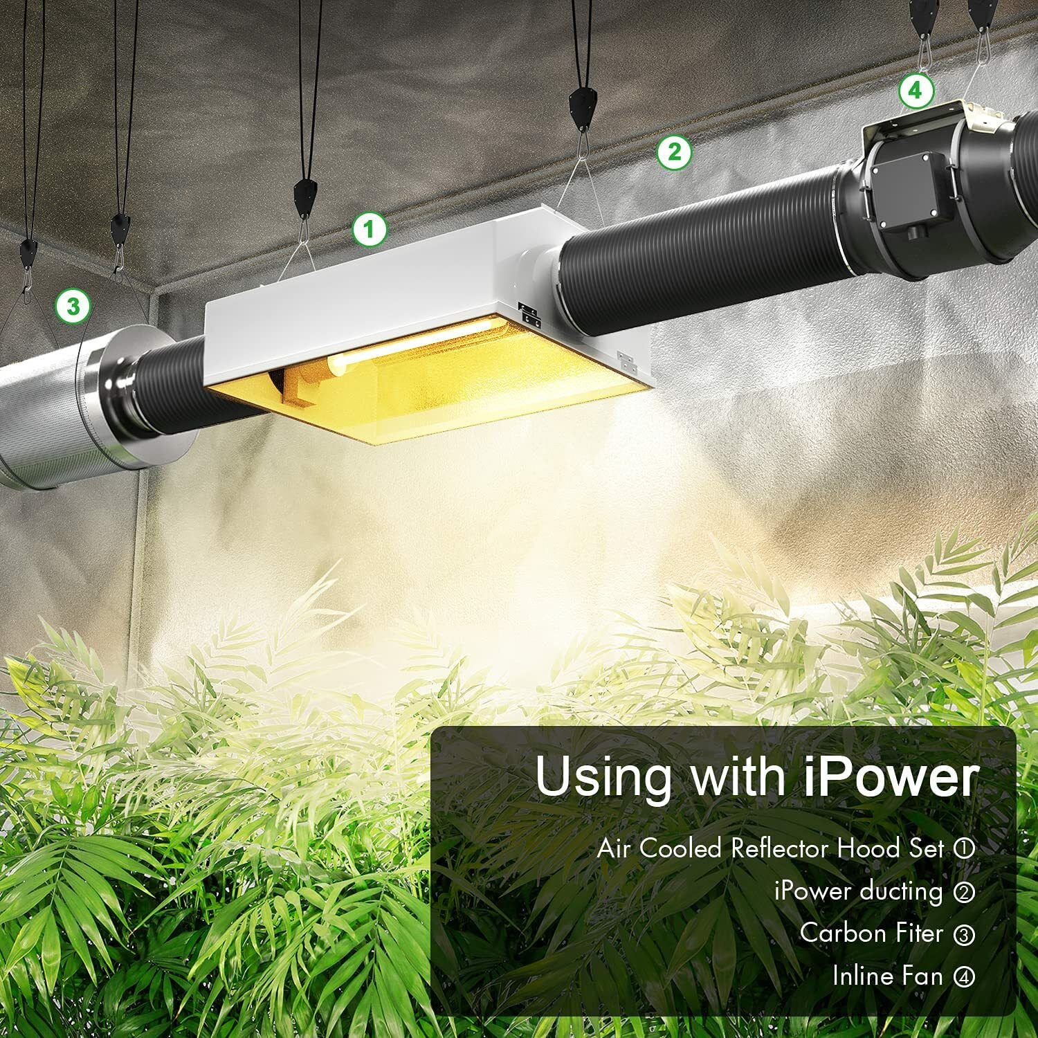 iPower Flexible 3/4/6/8 inch Aluminum Ducting Dryer Vent Hose for HVAC Exhaust