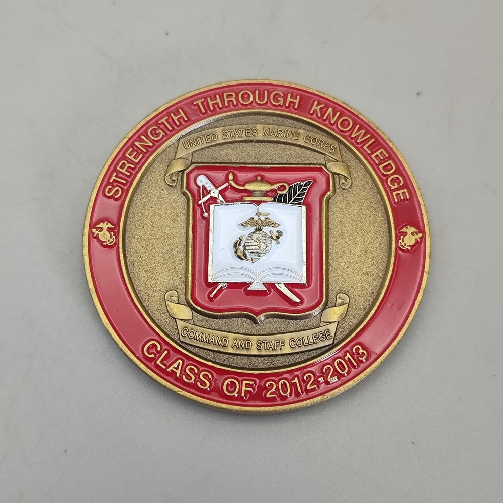 US Marine Corps Command and Staff Challenge Coin