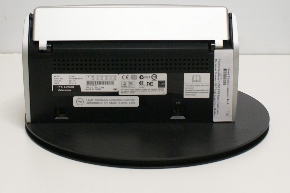 Fujitsu ScanSnap S1500 Document Color Image Scanner 4,207 pages New Rollers