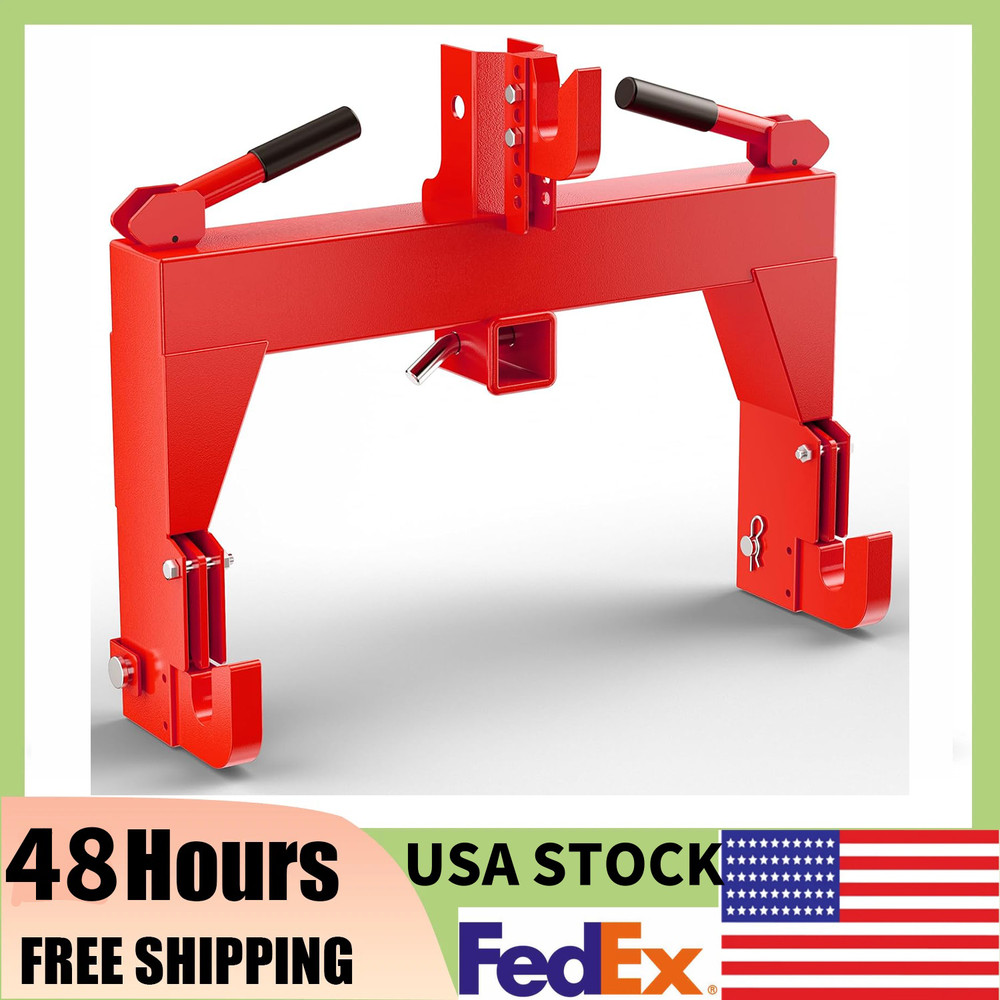 3-Point Quick Hitch Fit Category 1 & 2 Tractor Lifting Capacity Tractor 3000LBS