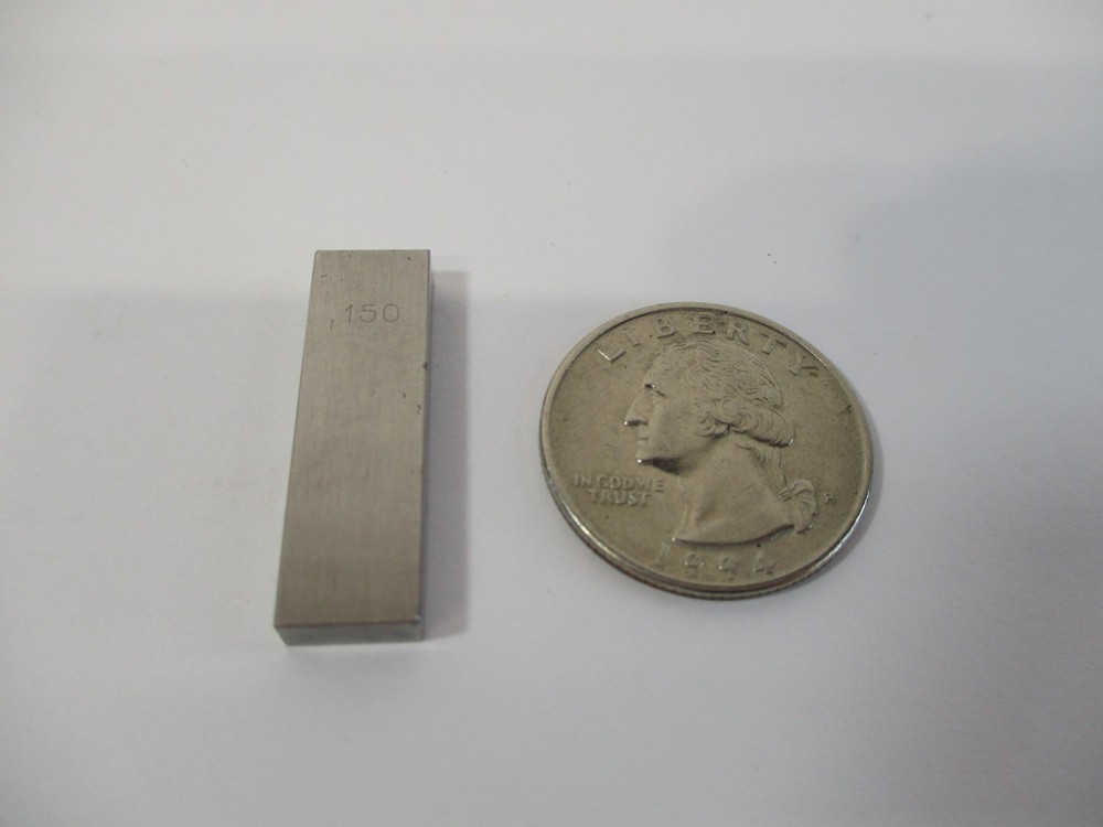 .150" Thick Rectangular Gage Block Gauge Block 1-1/8" Long in EC