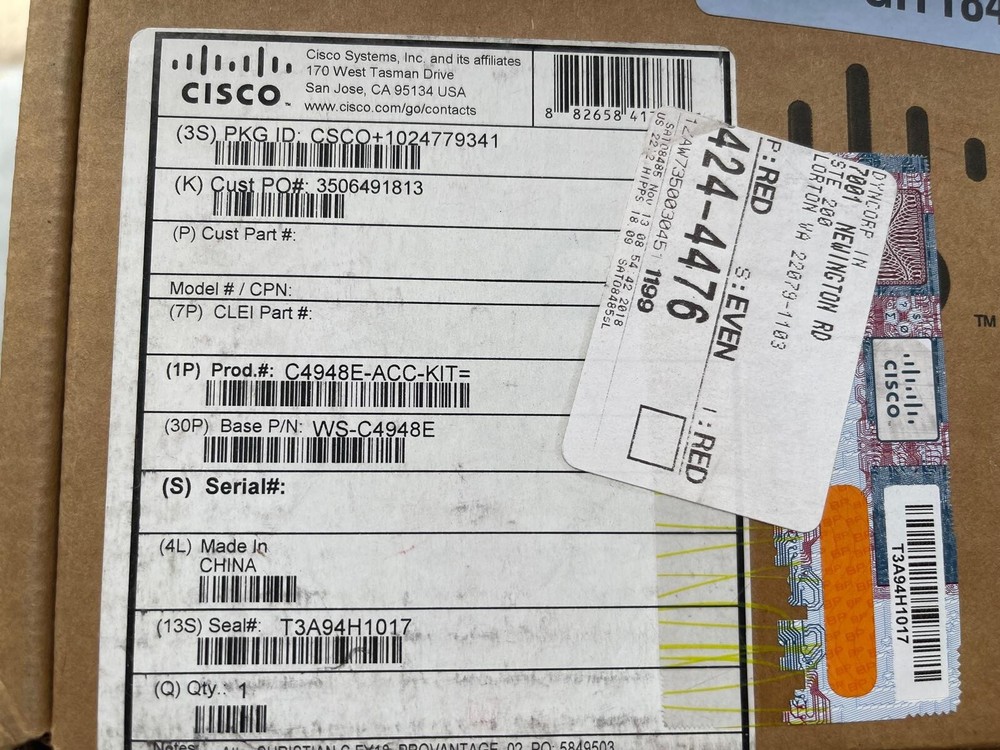 C4948E-ACC-KIT Rackmount Ear Kit for Cisco WS-C4948-E