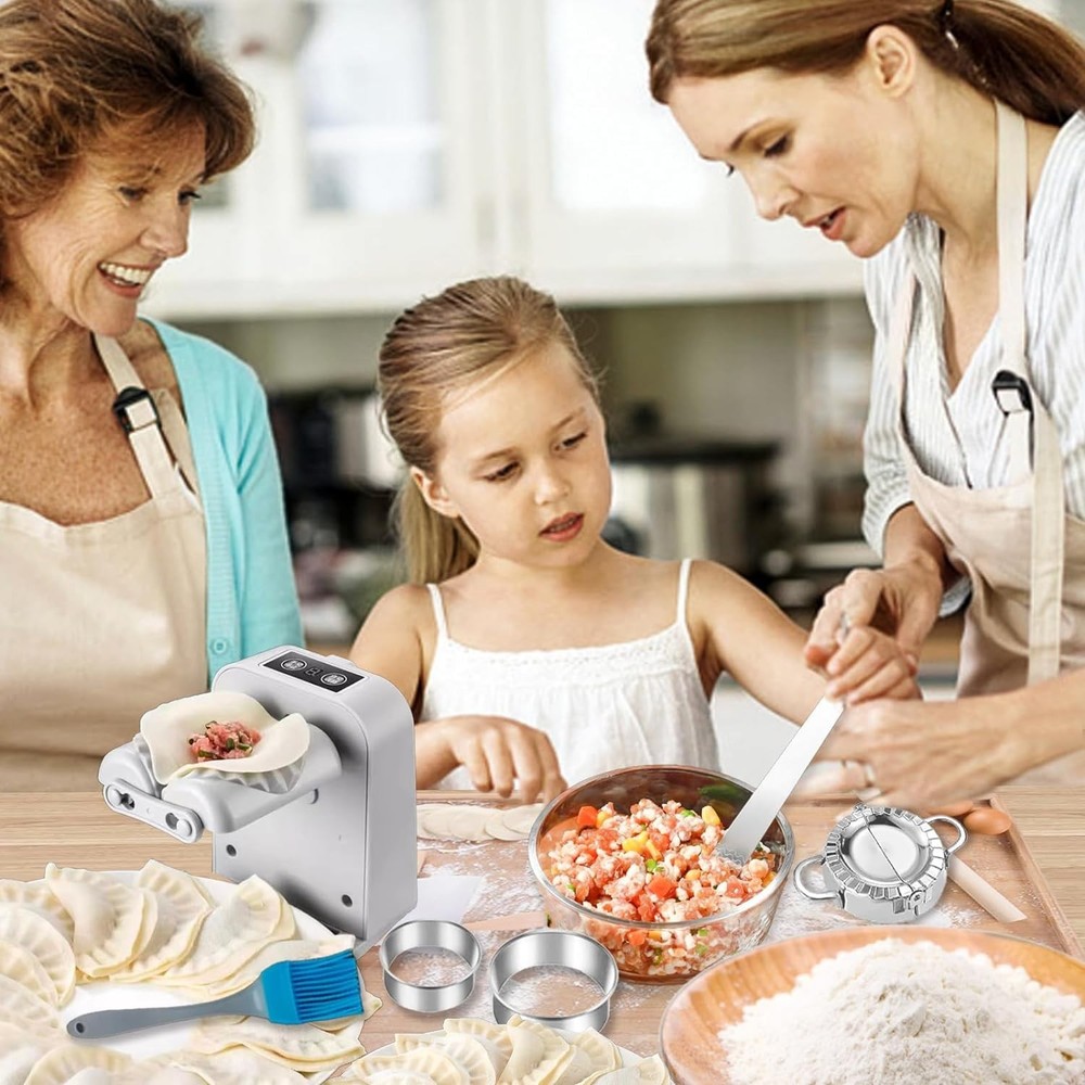 Electric Dumpling Maker Machine Rechargeable Auto with Accessories