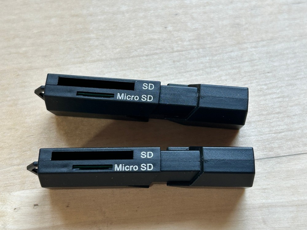 J-TECH OUTDOORS SD/Micro SD Card Reader - USB Type-A - Qty 2