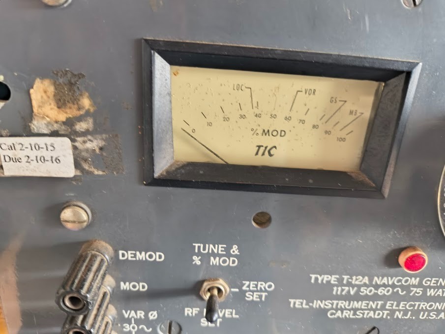 Type T-12a Navcom Generator Tel Instrument Electronics Corp - AS-IS - Not Tested