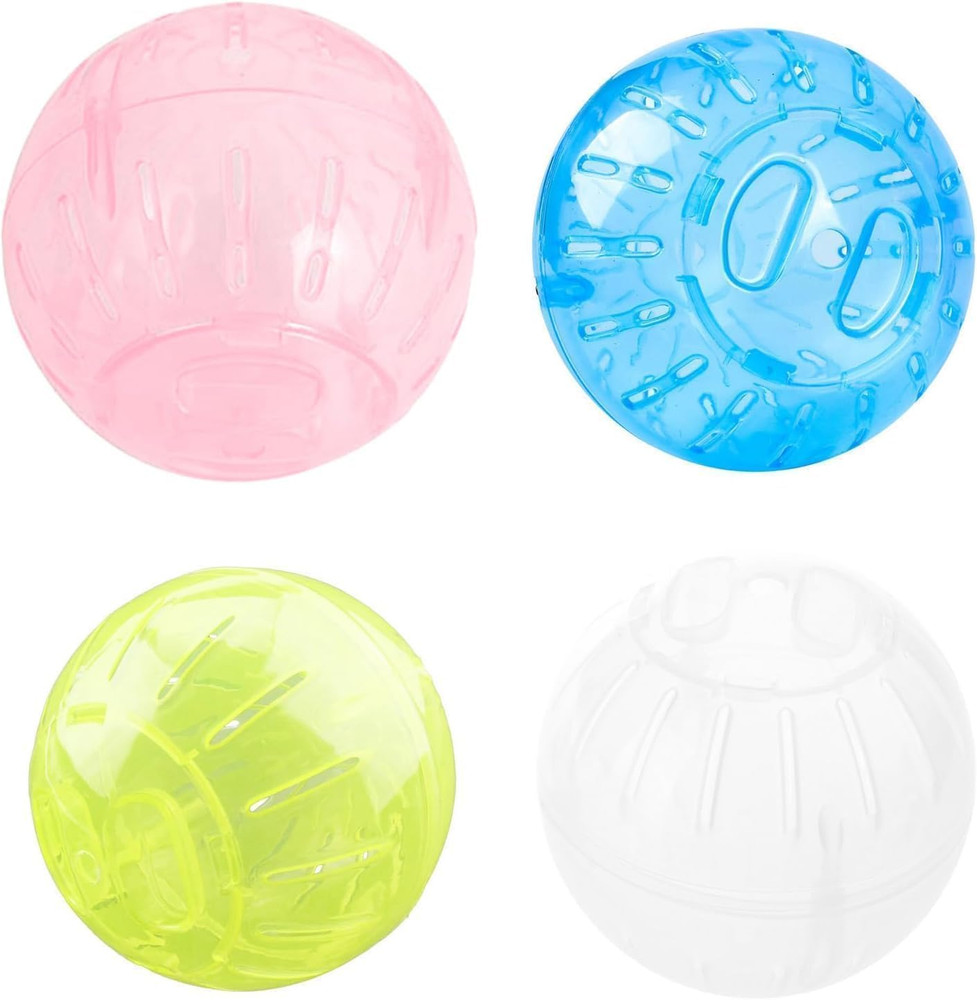 Transparent Silent Exercise Ball Plastic Spinner Hamster Running Wheel, Multiple