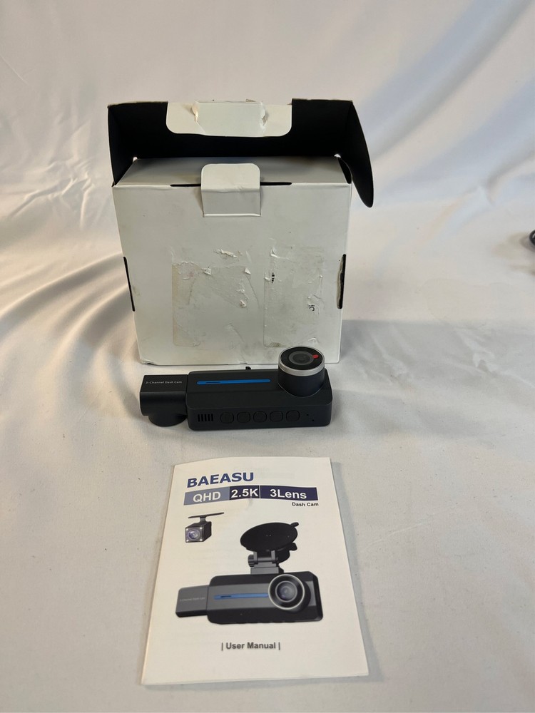 Dash Cam 2.5K+1440P Triple Camera, 32GB