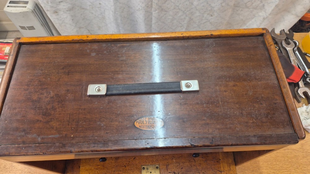 Moore & Wright Engineers Toolmakers Cabinet - 7 Drawers & Top Compartment & key