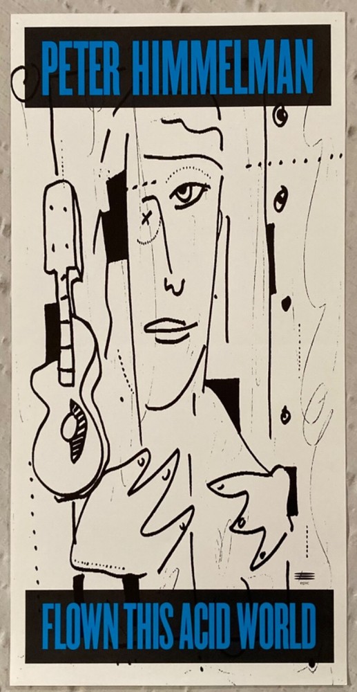 Peter Himmelman 1992 Promo Poster Flown This Acid World Epic Records O