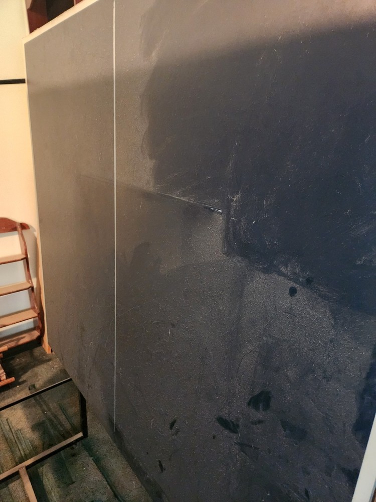 ping pong table and dart cabinet