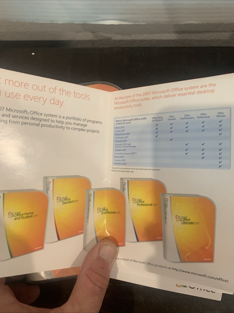 MS Office Basic 2003 + MS Office Ultimate 2007 UPGRADE Bundle