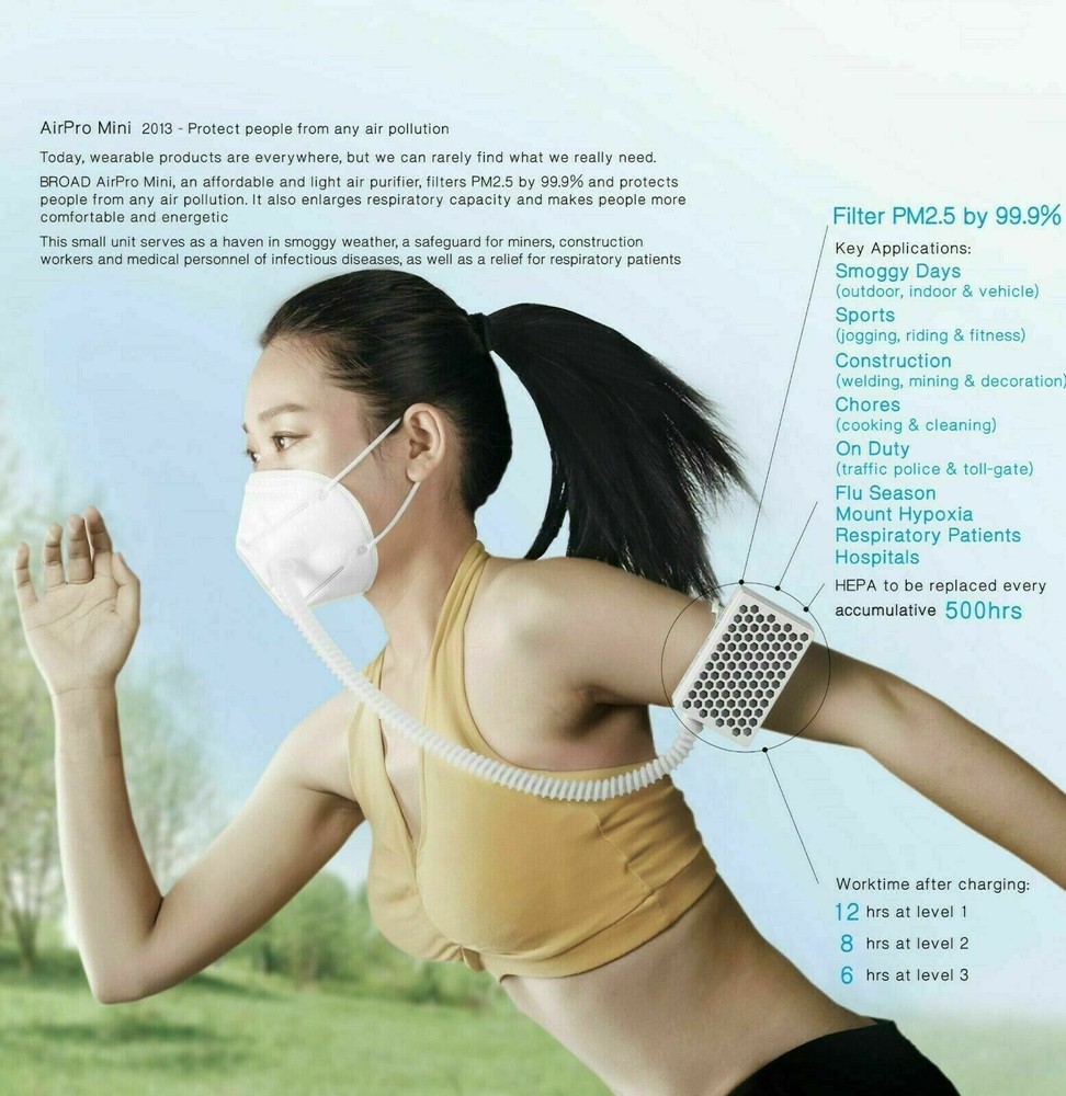 [VALUE KIT] Broad Airpro Electrical Respirator + Two Reusable Mask