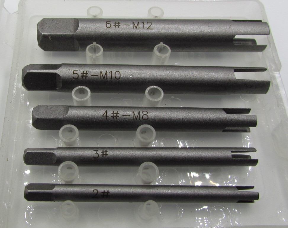 5 Pcs - Tap Extractor Set (M5, M6, M8, M10 & M12) C