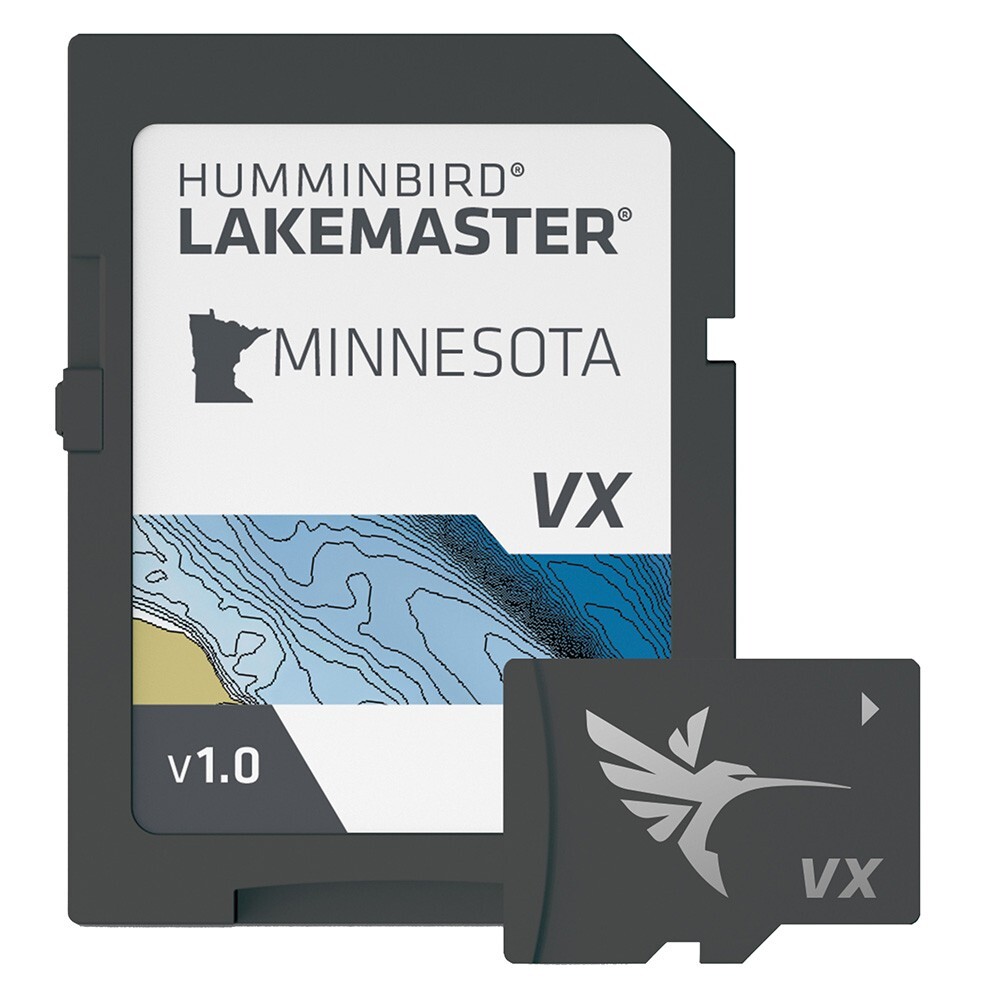 Humminbird LakeMaster VX GPS Map Card Minnesota 601006-1 Digital Fishing