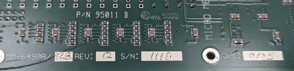 Micro Memory MM-6490 High Speed Dual-Port Buffer Memory Board Module P/N 95011 B