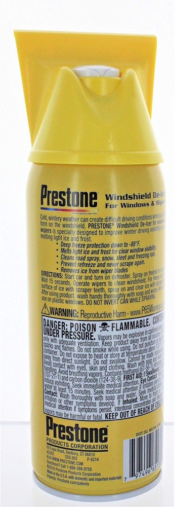 Windshield De Icer 11 oz 2 Pack Prestone AS242 Aerosol
