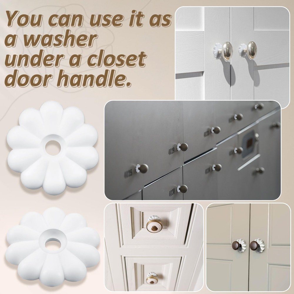 30 Pack Rosette Washers with Screws, Mobile Home/RV Ceiling Rosette Buttons, ...