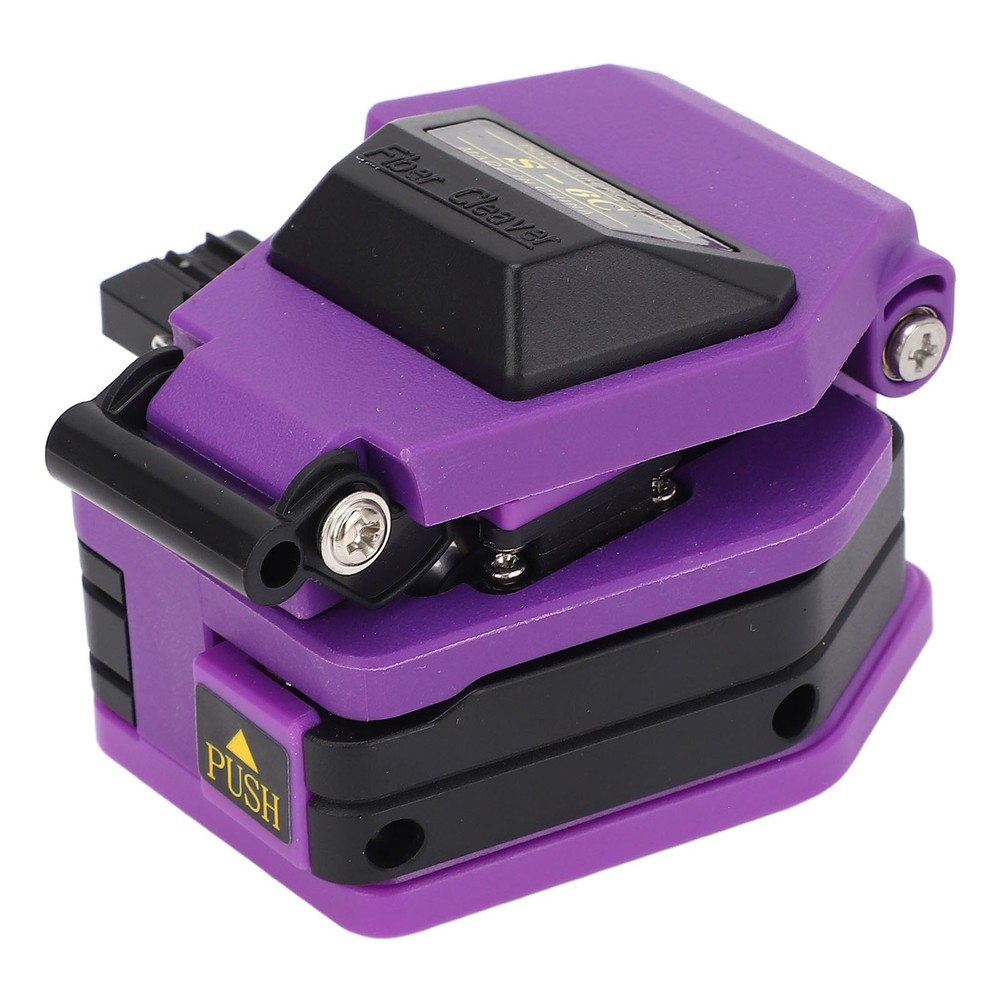 Fiber Optic Cleaver High Accuracy Optical Cable Cutter Tool Purple