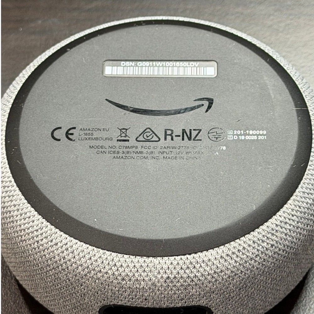Amazon Echo Dot 3rd Gen Smart Speaker D9N29T Tested Deregistered Heather Gray