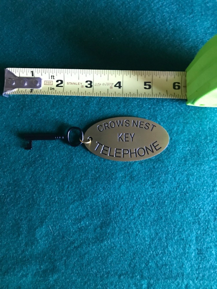 THE INFAMOUS MISSING TITANIC, CROWS NEST TELEPHONE KEY, SOLID, MUSEUM QUALITY