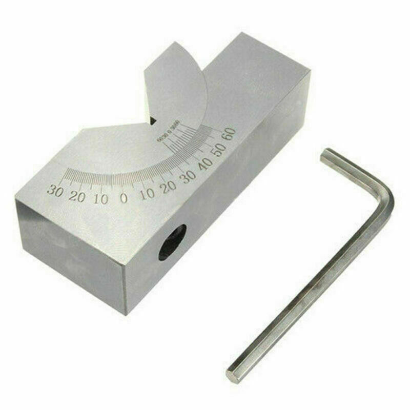 0°-60° Tools Maker Precision Micro Adjustable V Set Angle Gauge Block Milling