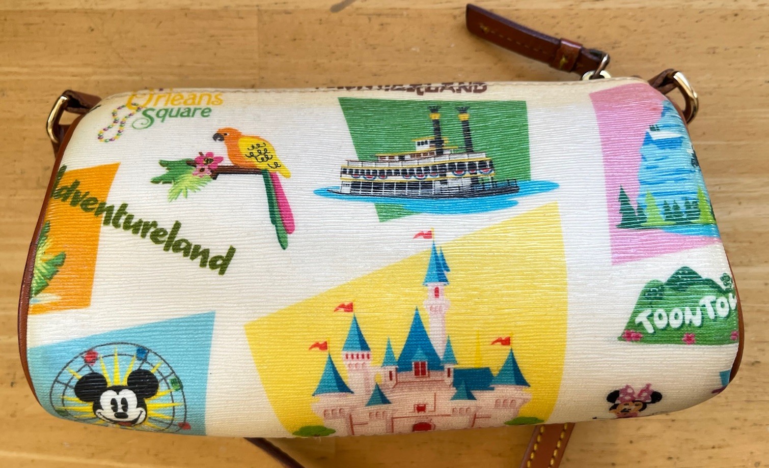 Disney x Dooney & Bourke Disneyland Retro Attractions 7” Crossbody Barrel Purse!