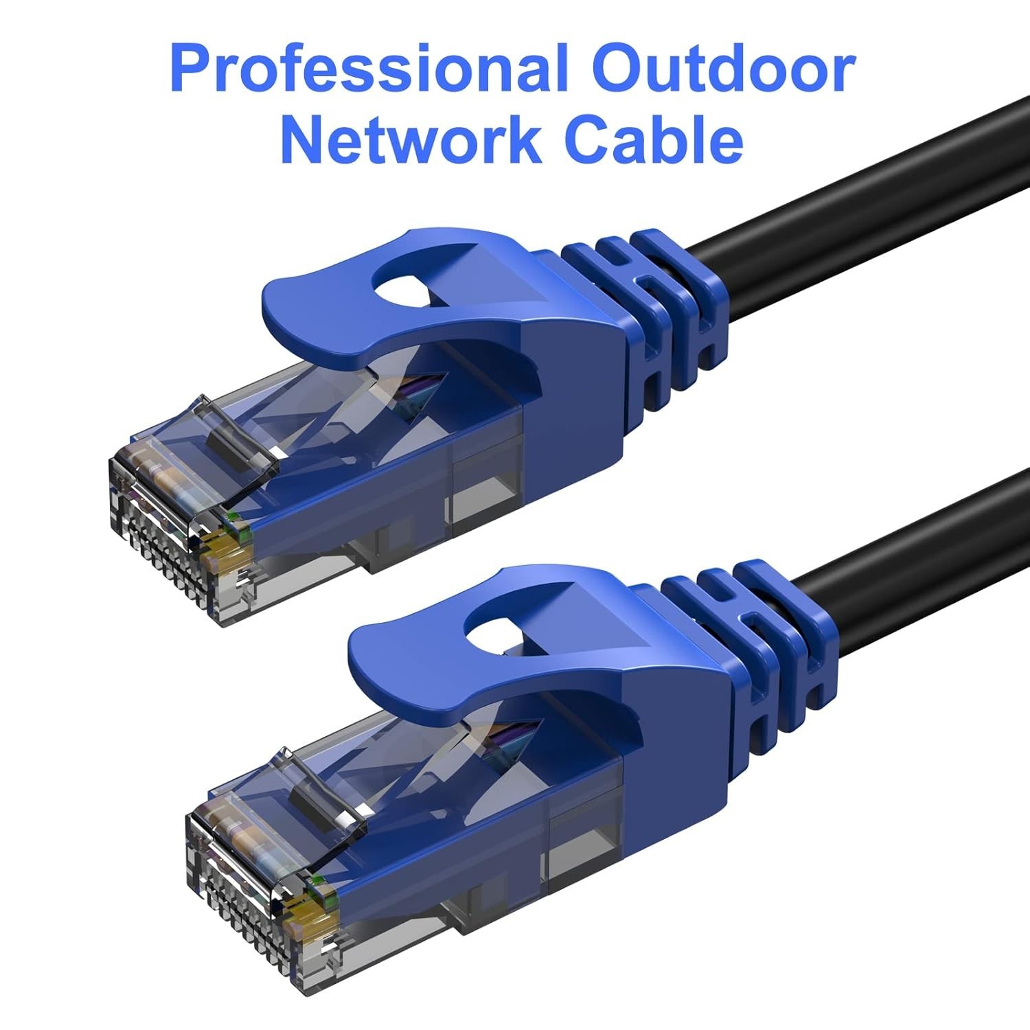 150FT Cat6 Outdoor Ethernet Cable, In-Ground, Heavy Duty Direct Burial, 24AWG...