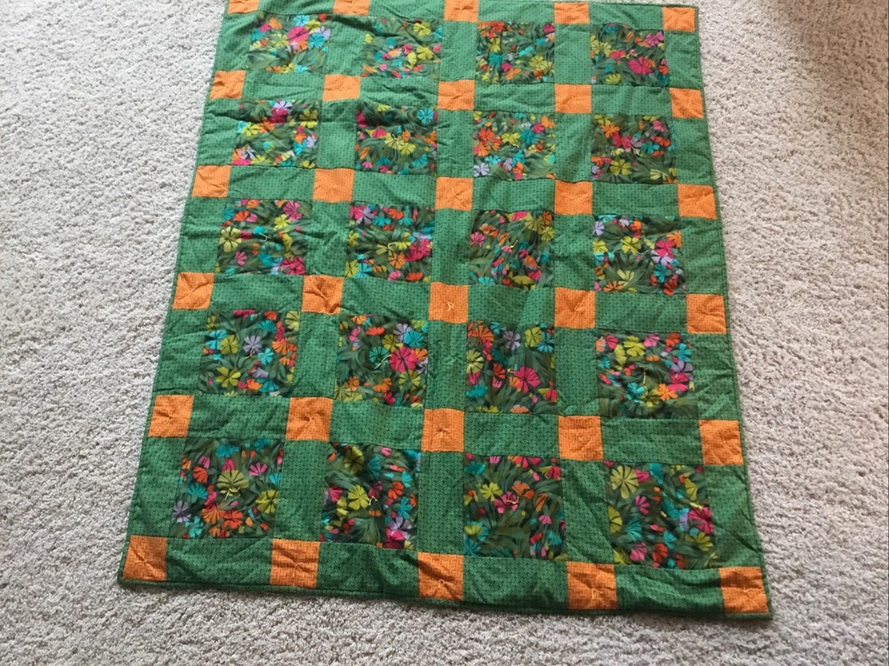 Prayers & Squares Prayer Quilt Ministry Lap Patchwork Quilt 48x38