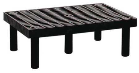Structural Plastics D3624 Dunnage Rack, 500 Lb Load Capacity, Hdpe, 12 In H X