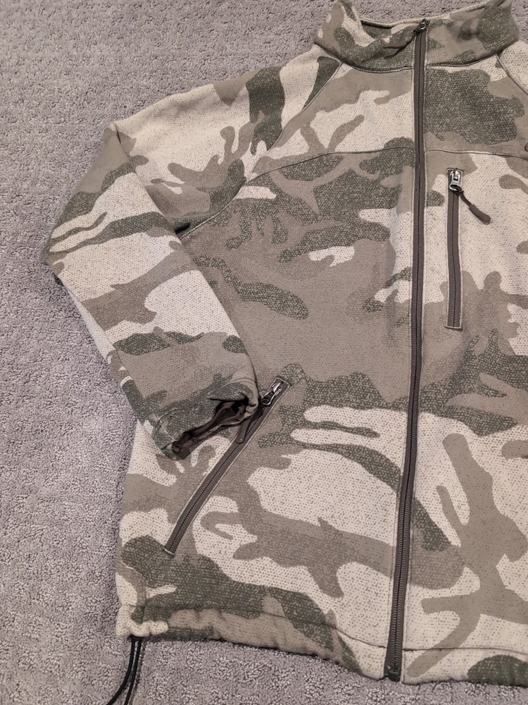 Cabelas Outfitter Camo Merino Wool Jacket Medium Excellent!