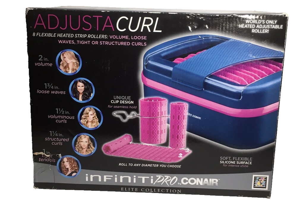 NEW Infiniti PRO Conair Elite Collection AdjustaCurl Flexible Hot Rollers V10297