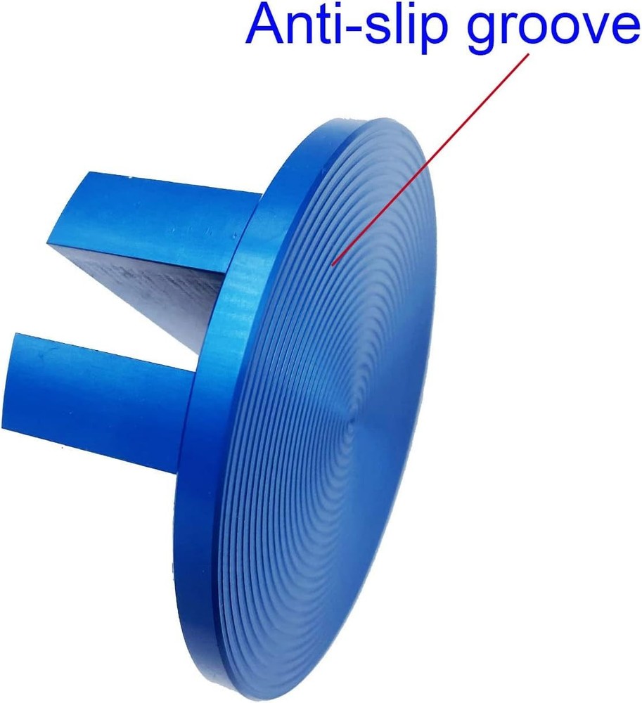 Jack Pad Slotted - Universal Magnetic, Frame Rail Protector 75mm-blue