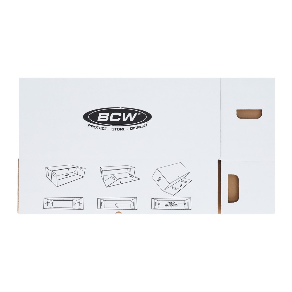 Bundle / 10 BCW Long Cardboard Comic Book Storage Boxes Box Holds 250-300 Comics