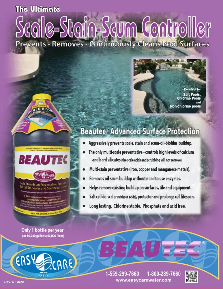BEAUTEC ULTIMATE CALCIUM PREVENTATIVE, 64OZ (EASYCARE - 22064) 2 PACK