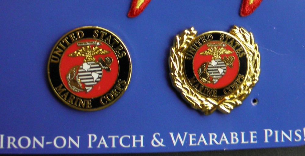 USMC MARINE CORPS US MARINES SEMPER FI PIN AND PATCH GIFT SET