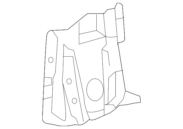Genuine GM Rear Driver Side Wheelhouse Panel Bracket 22869848