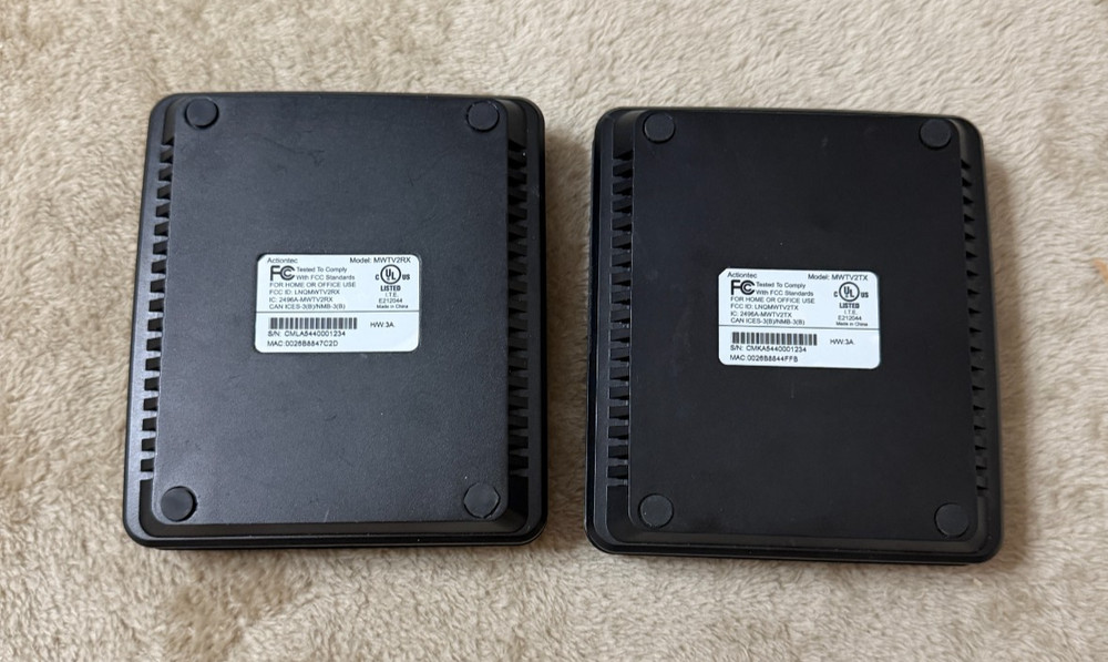 Actiontec Wireless HD Video Transmitter & Receiver HDMI Kit, no adaptor