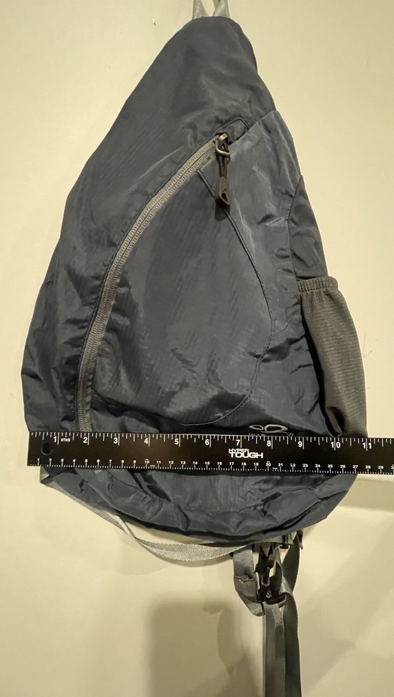 Waterfly Sling Pack - Navy Blue Adjustable Strap Pockets Zippered Waterproof
