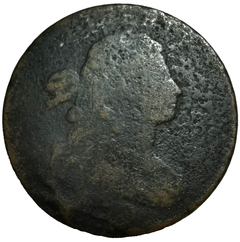 1800 US Draped Bust Large Cent Coin