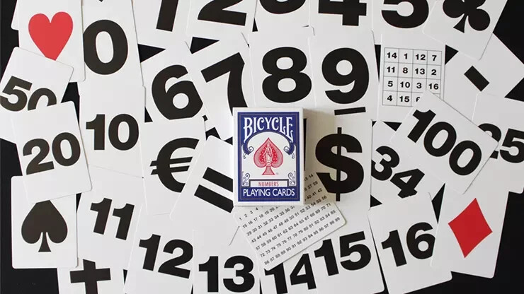 Bicycle Special NUMBERS Blue Playing Cards (plus 11 Online Effects)