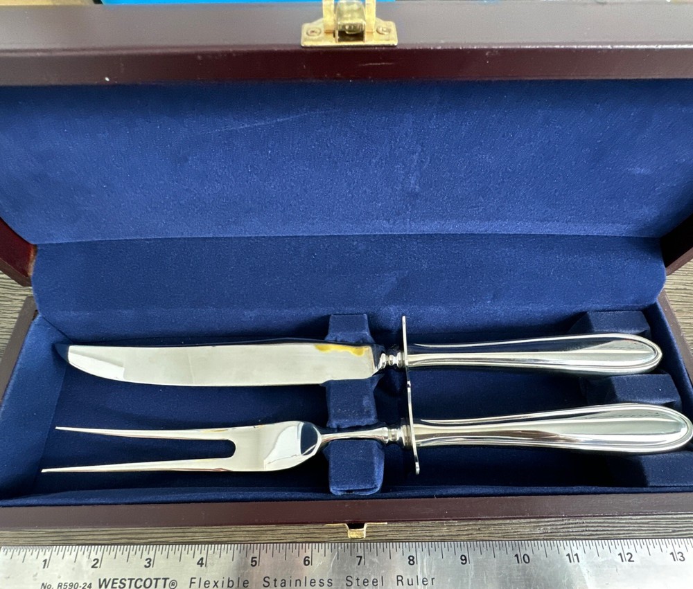 Hampton Silversmiths Stainless Serving Knife & Fork 2 Piece Set