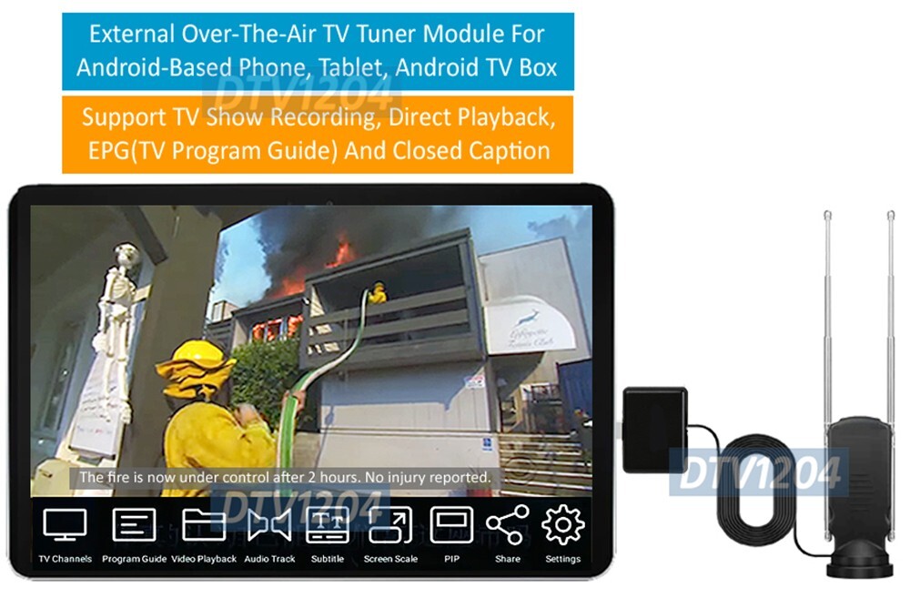 USB Type-C Digital TV Tuner For Android Tablet Smart Phone