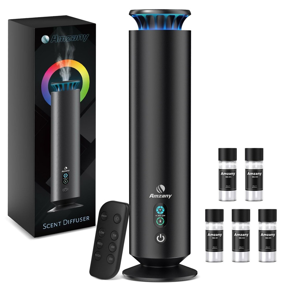 Waterless Scent Diffuser Kit,Scent Diffuser with 7 Lights and Breathing Light...