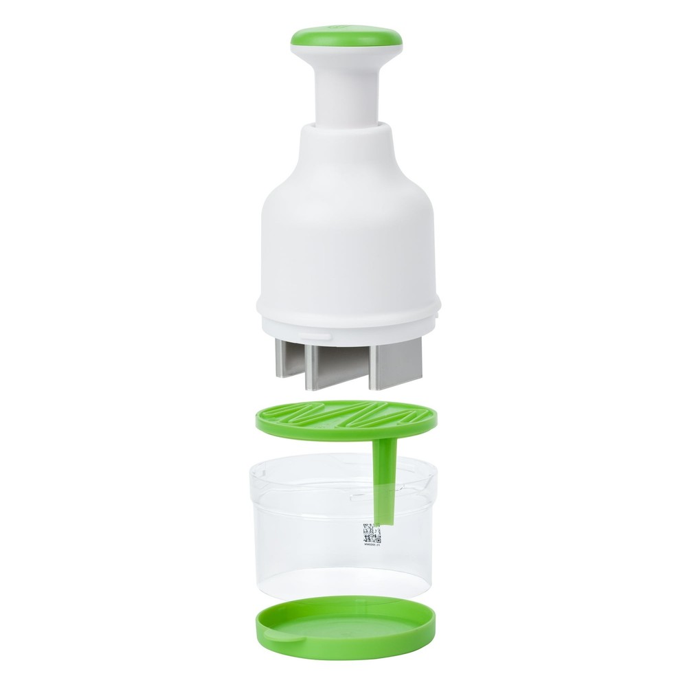 Prep Solutions Fresh Food Chopper White - Rotating Zig-Zag Blade Vegetable Dicer