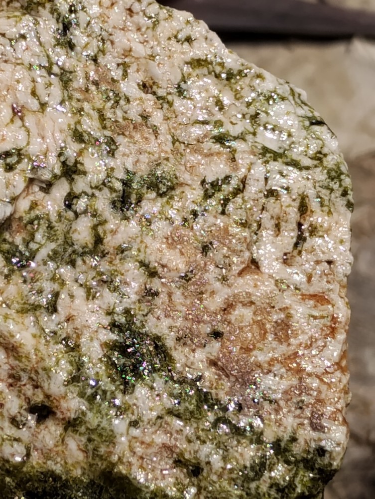 Epidote Specimen Rough Specimen Crystalized