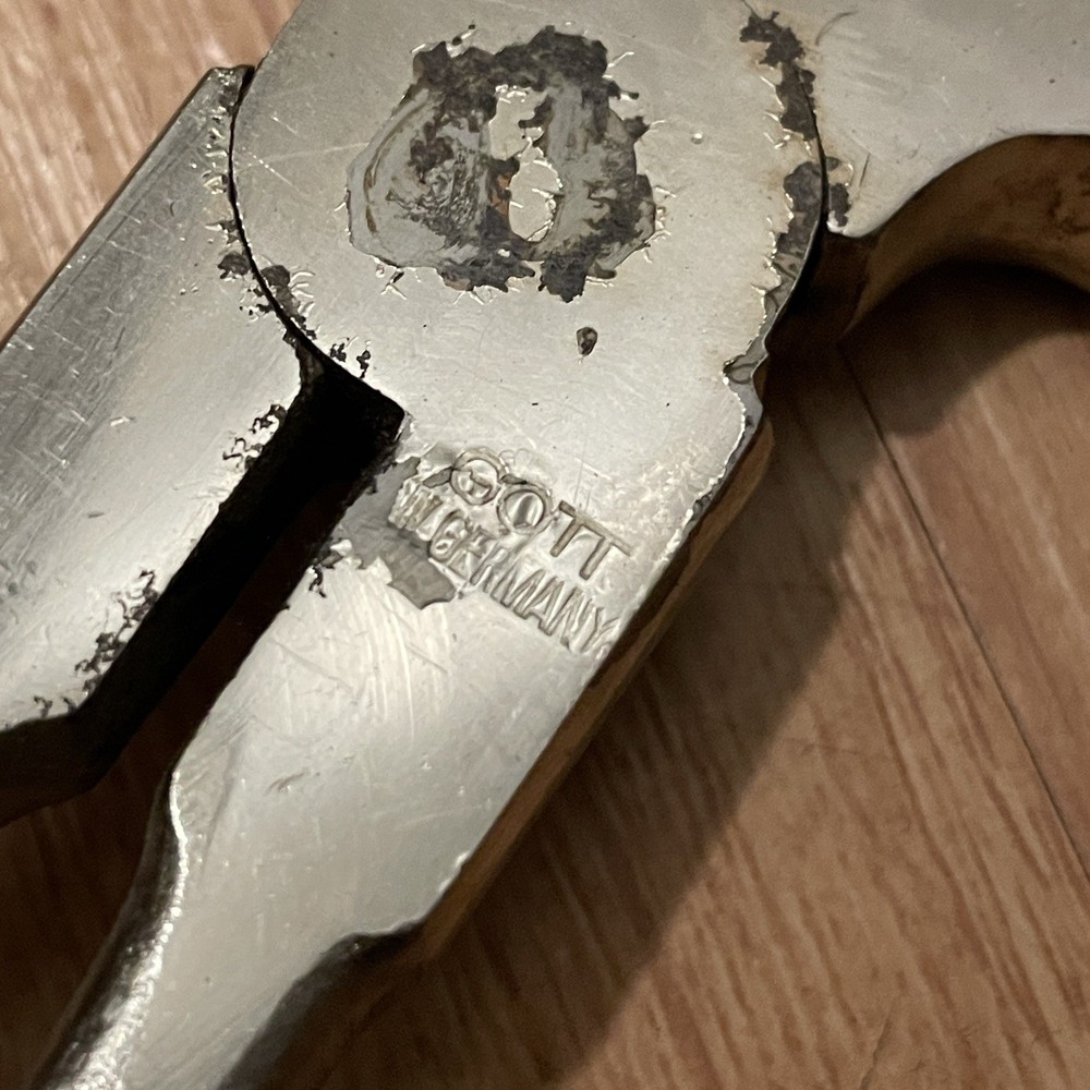 GOTT Germany Multi Tool Pliers Axe Hammer Screwdriver Nail Puller Chrome