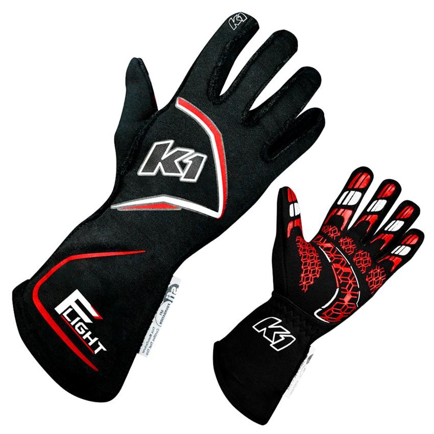 K1 RaceGear 23-FLT-R-L Flight Glove, Red, Large