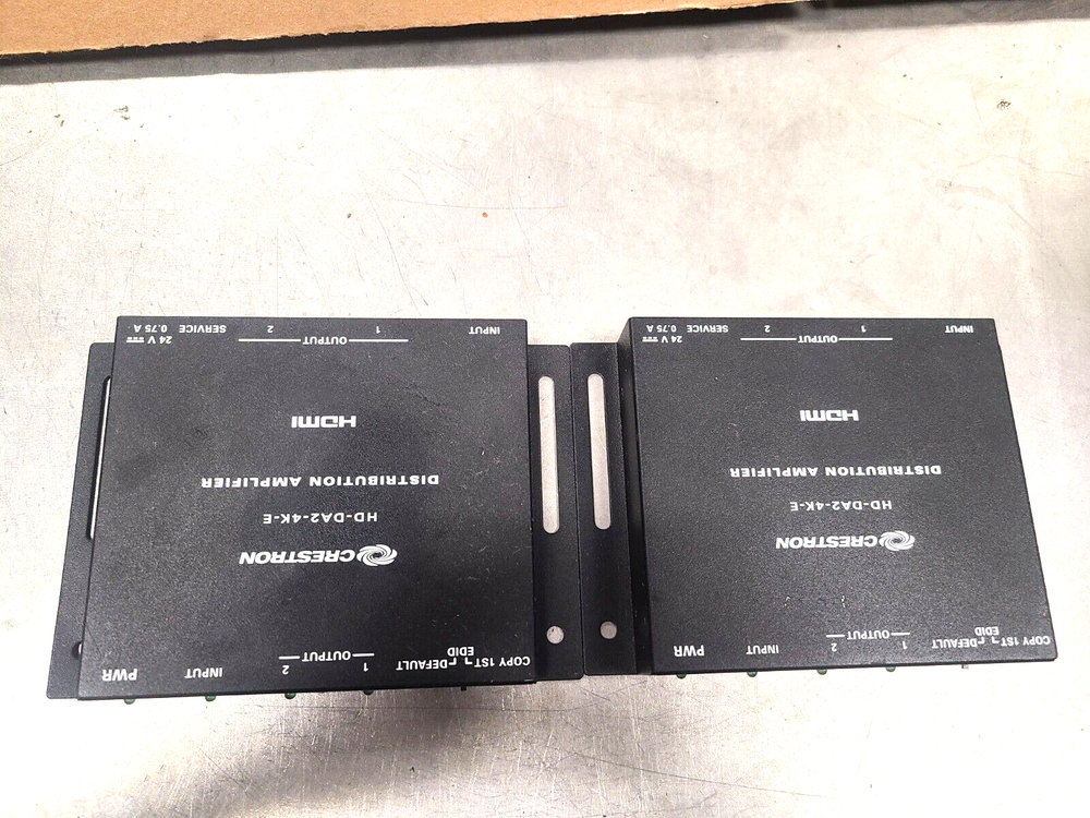 2X CRESTRON HD-DA2-4K-E Distribution Amplifier HDMI, working