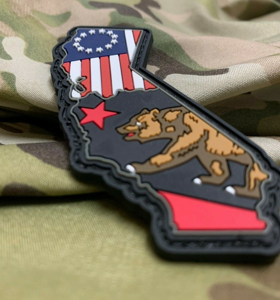 California Patriot PVC Morale Patch