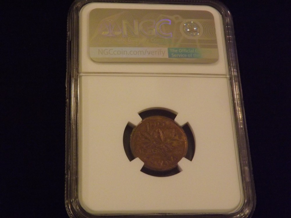 1949 1C CANADA PCGS MS 62 BN